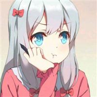 红色系动漫头像女生