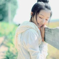 唯美女生头像绿色