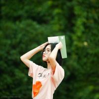 唯美女生头像绿色