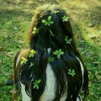 唯美女生头像绿色