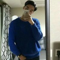蓝色头像男生韩系