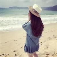 微信头像女生背影看海