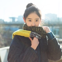 丸子头唯美女生头像