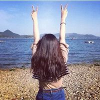 海边的伤感女生头像