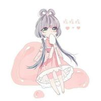 动漫粉色系列女生头像