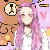 动漫粉色系列女生头像