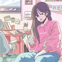 动漫粉色系列女生头像