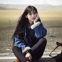 最潮长发女生头像