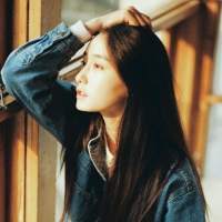 最潮长发女生头像