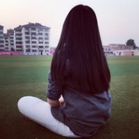 最潮长发女生头像