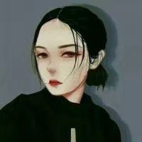 酷酷的女生头像卡通图片