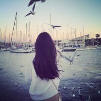 女生夏天海边头像图片