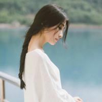 站在海边女生低头头像
