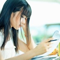 女生侧脸长发头像