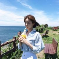 大海太阳女生唯美头像