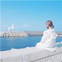 大海太阳女生唯美头像
