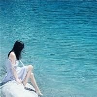 大海太阳女生唯美头像