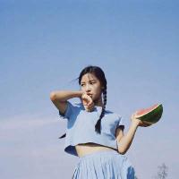 大海太阳女生唯美头像