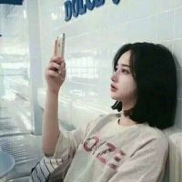 短发女生侧脸头像