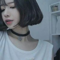 短发女生侧脸头像