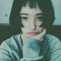 女生唯美短发头像