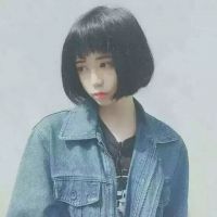 女生唯美短发头像