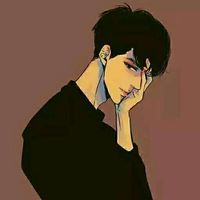 悲伤难过的动漫男生头像