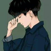悲伤难过的动漫男生头像