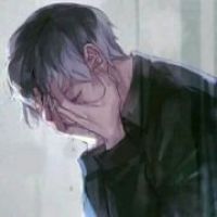 悲伤难过的动漫男生头像