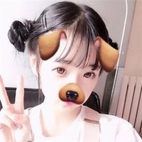 可爱两个辫子的女生头像