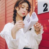 可爱两个辫子的女生头像