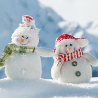 冬天两个雪人微信头像 微信头像两个雪人