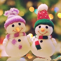 冬天两个雪人微信头像 微信头像两个雪人