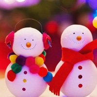 冬天两个雪人微信头像 微信头像两个雪人