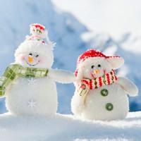冬天两个雪人微信头像 微信头像两个雪人