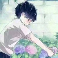 动漫情头一男一女清新，恋你一世繁华！