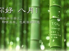 八月早安心语正能量句子，八月送给自己的早安励志语