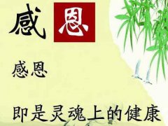 关于感恩的人生格言_心存感恩的经典语句
