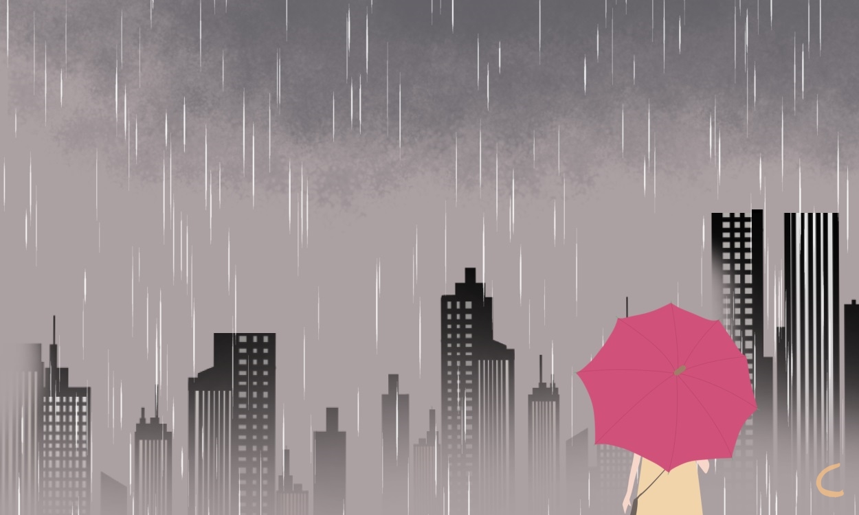 下雨朋友圈的心情说说