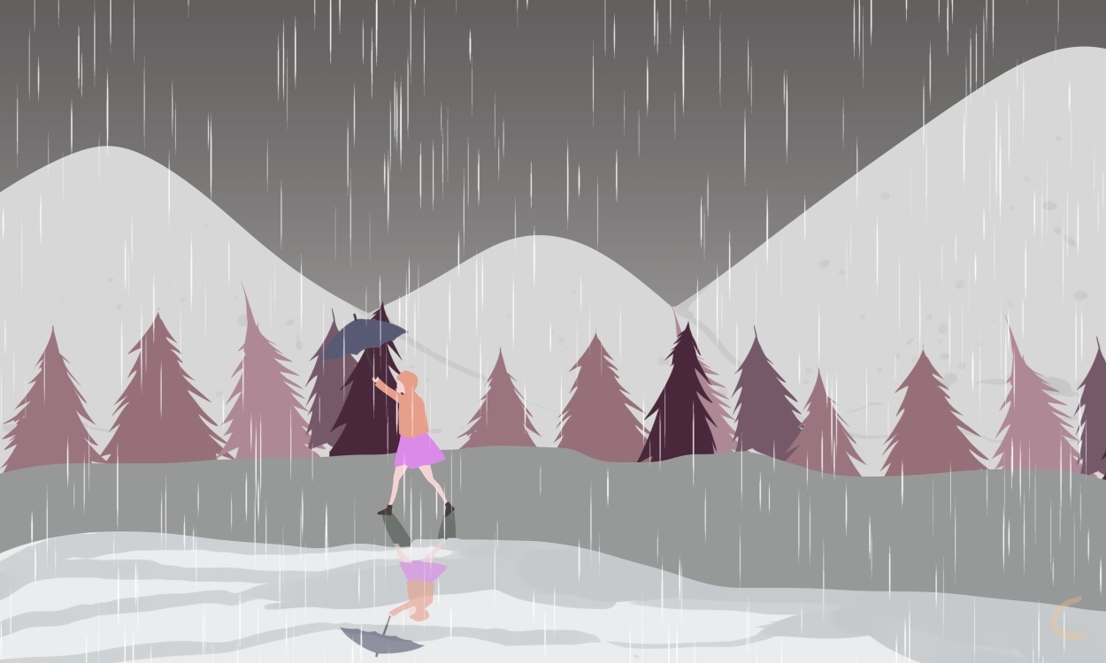 合适发朋友圈下雨心情不好句子